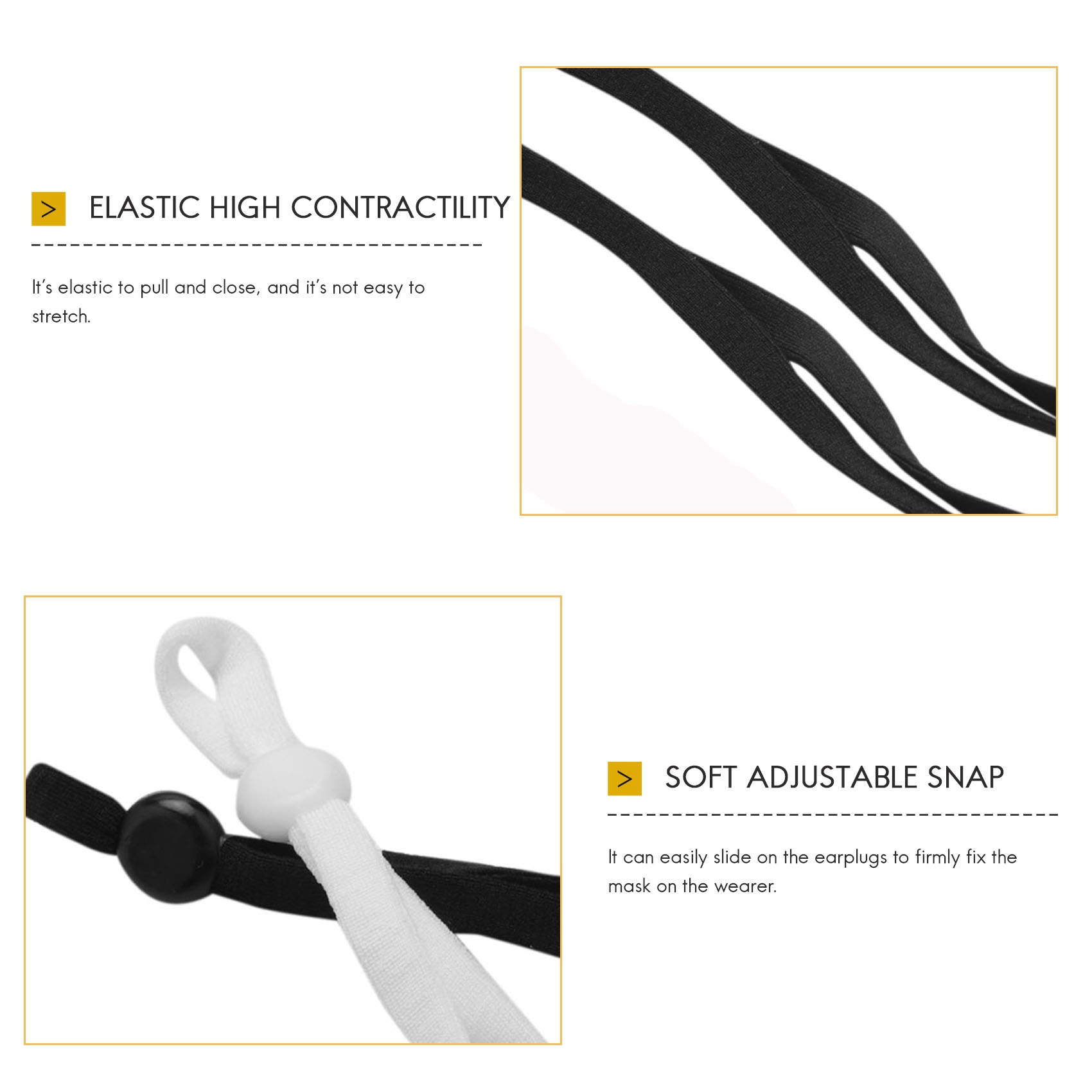 A27F-2000 Pcs Sewing Elastic B - огляд і ціна Mask Lanyard Adjustable