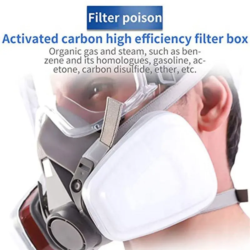 7in1 Gas Proof Half Face Mask  - огляд і ціна Respirator Half Face