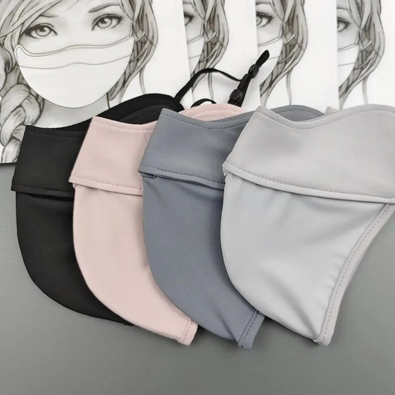 UV Protection Solid Ice Silk F - огляд і ціна Sports Mask Breathable