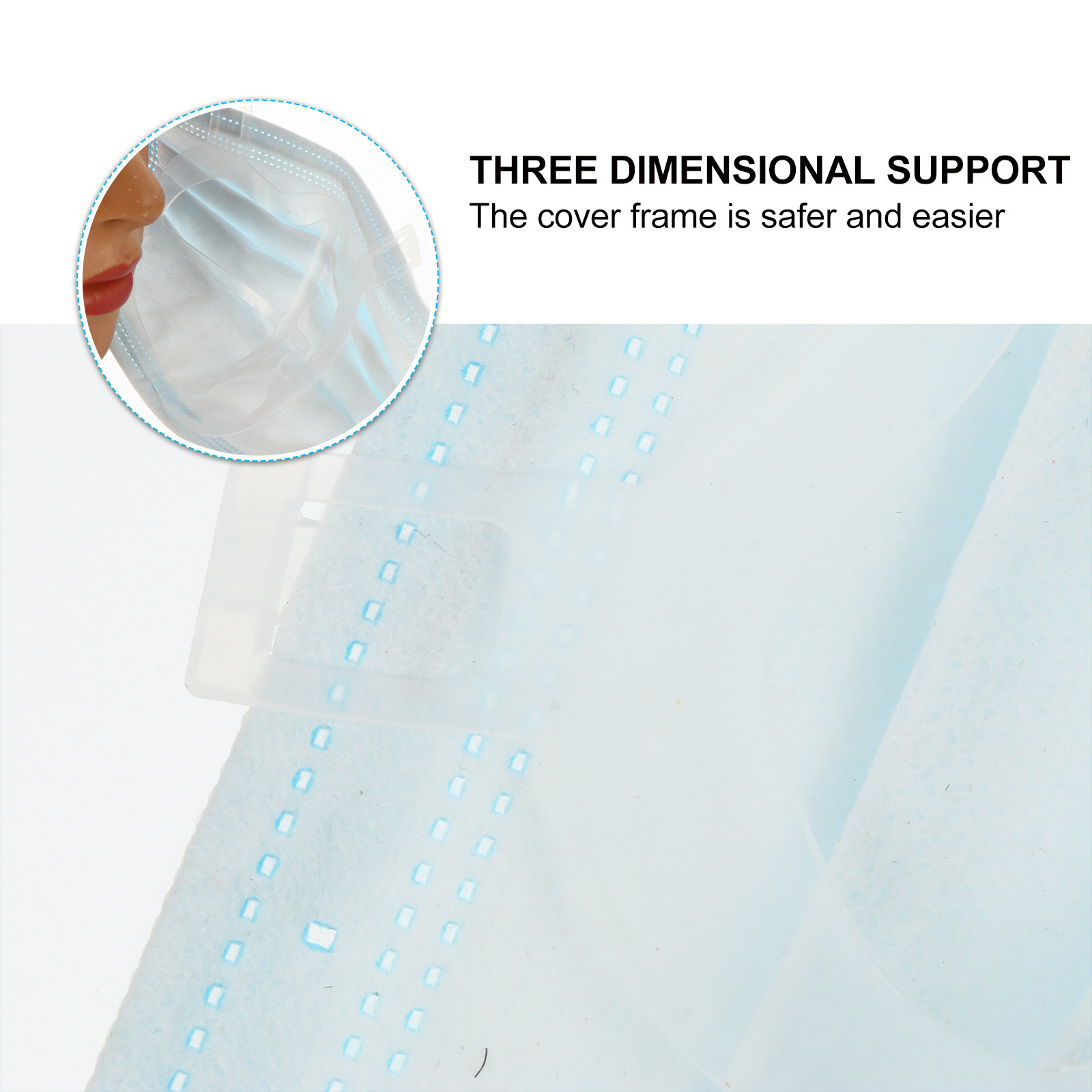 10Pcs Lightweight Odorless Sil - огляд і ціна Silicone Mask Bracket