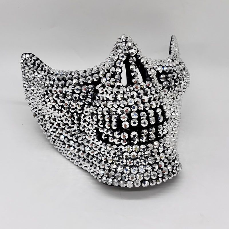 Rhinestone Half Skull Mask for - огляд і ціна Respirator Half Face