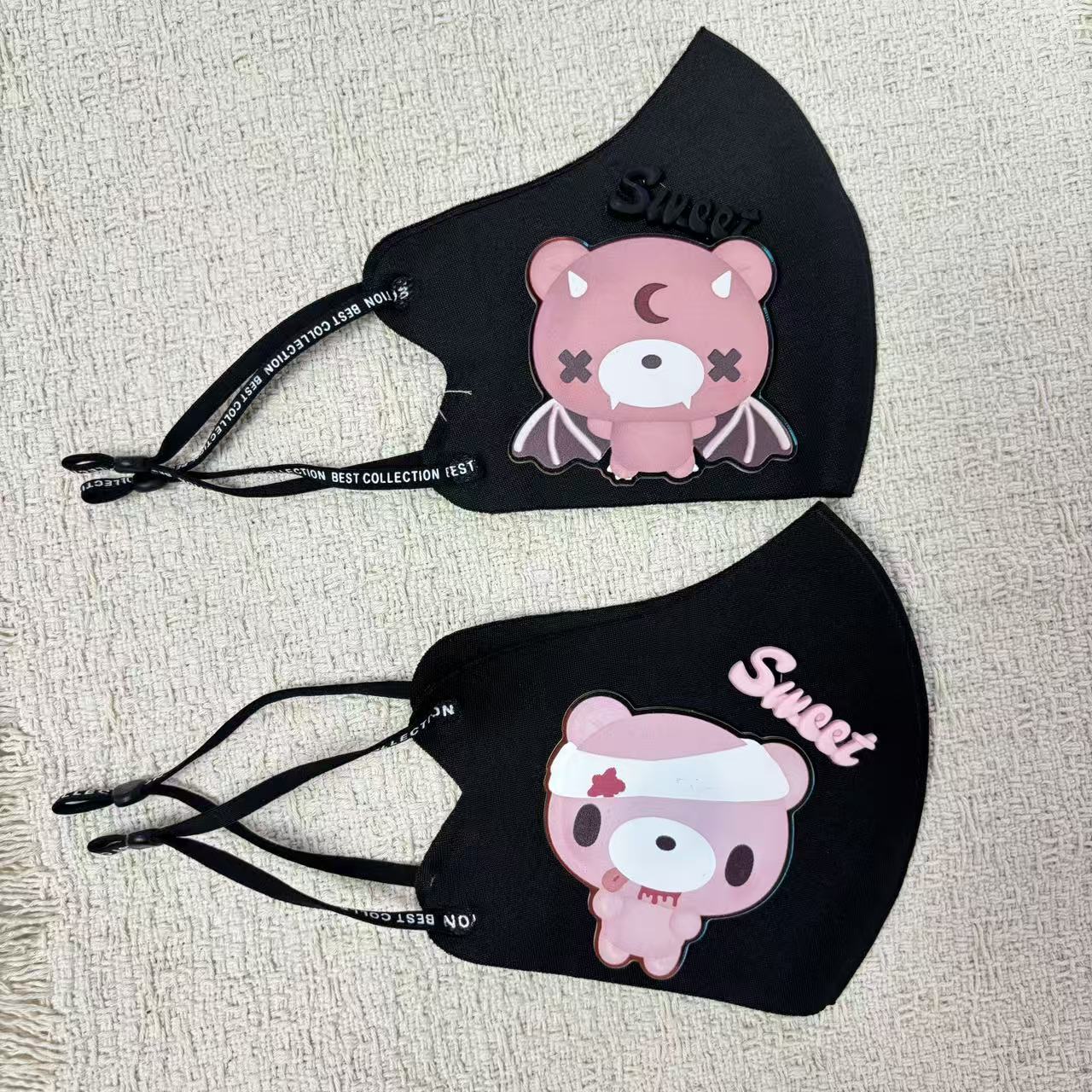 Cute Cartoon Bear Cloth Face M - огляд і ціна Cloth Face Mask Washable