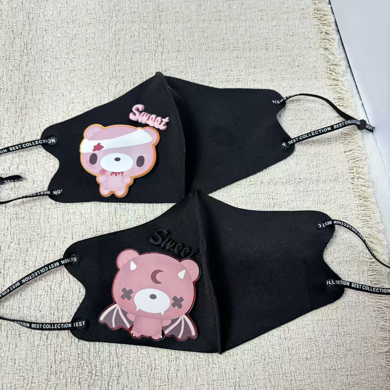 Cute Cartoon Bear Cloth Face M - огляд і ціна Cloth Face Mask Washable