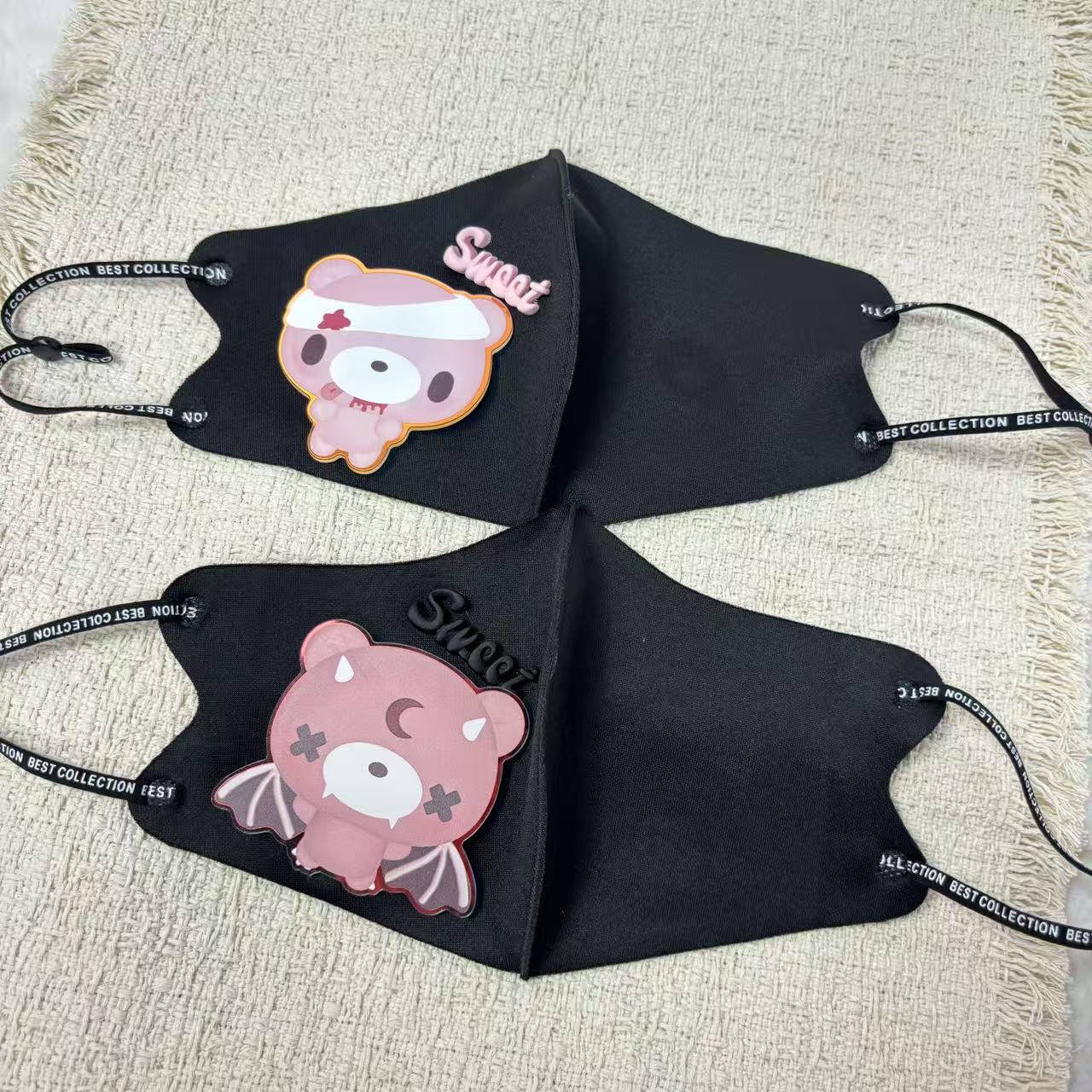 Cute Cartoon Bear Cloth Face M - огляд і ціна Cloth Face Mask Washable