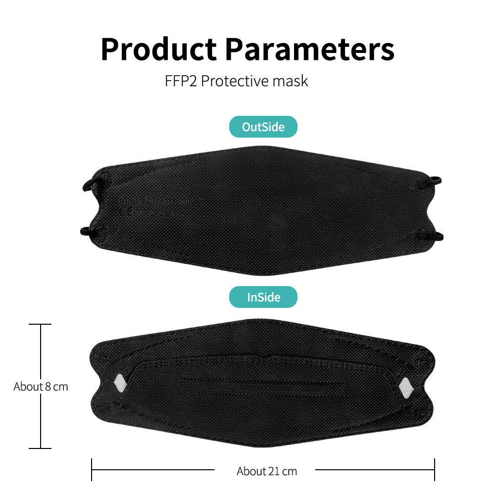 Masks FFP2 Face Masks KN95 Col - огляд і ціна Disposable Surgical Mask