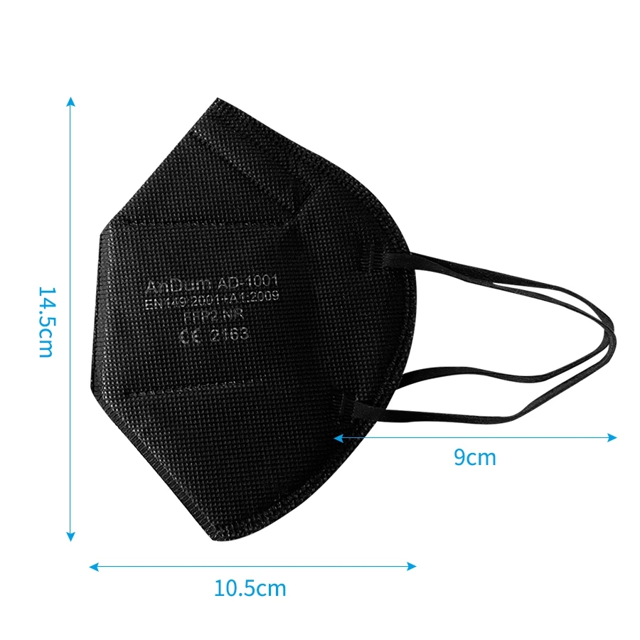 5PCS FFP2 Mask CE Approved Fil - огляд і ціна Respirator Half Face
