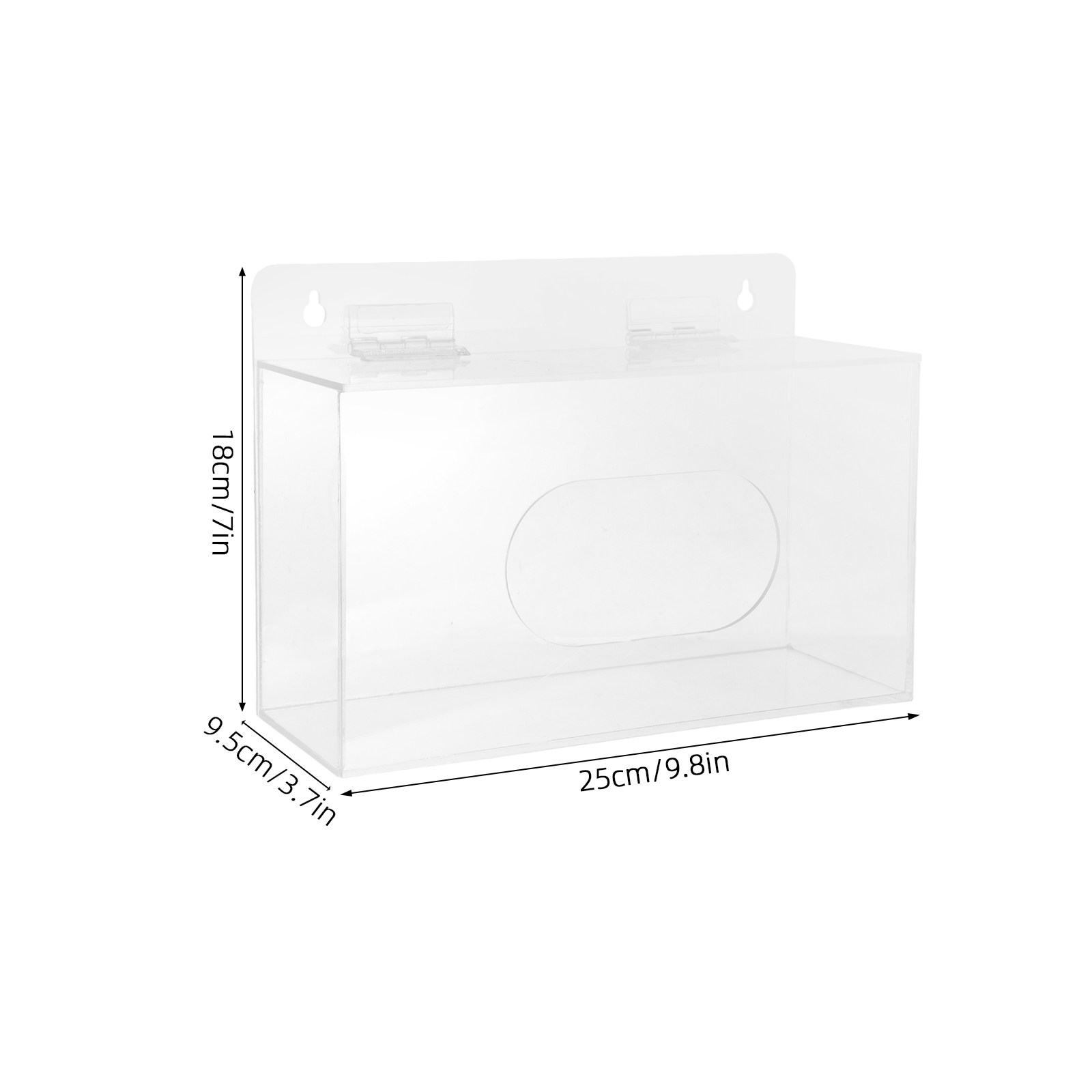Clear Acrylic Face Mask Organi - огляд і ціна Face Mask Storage Box
