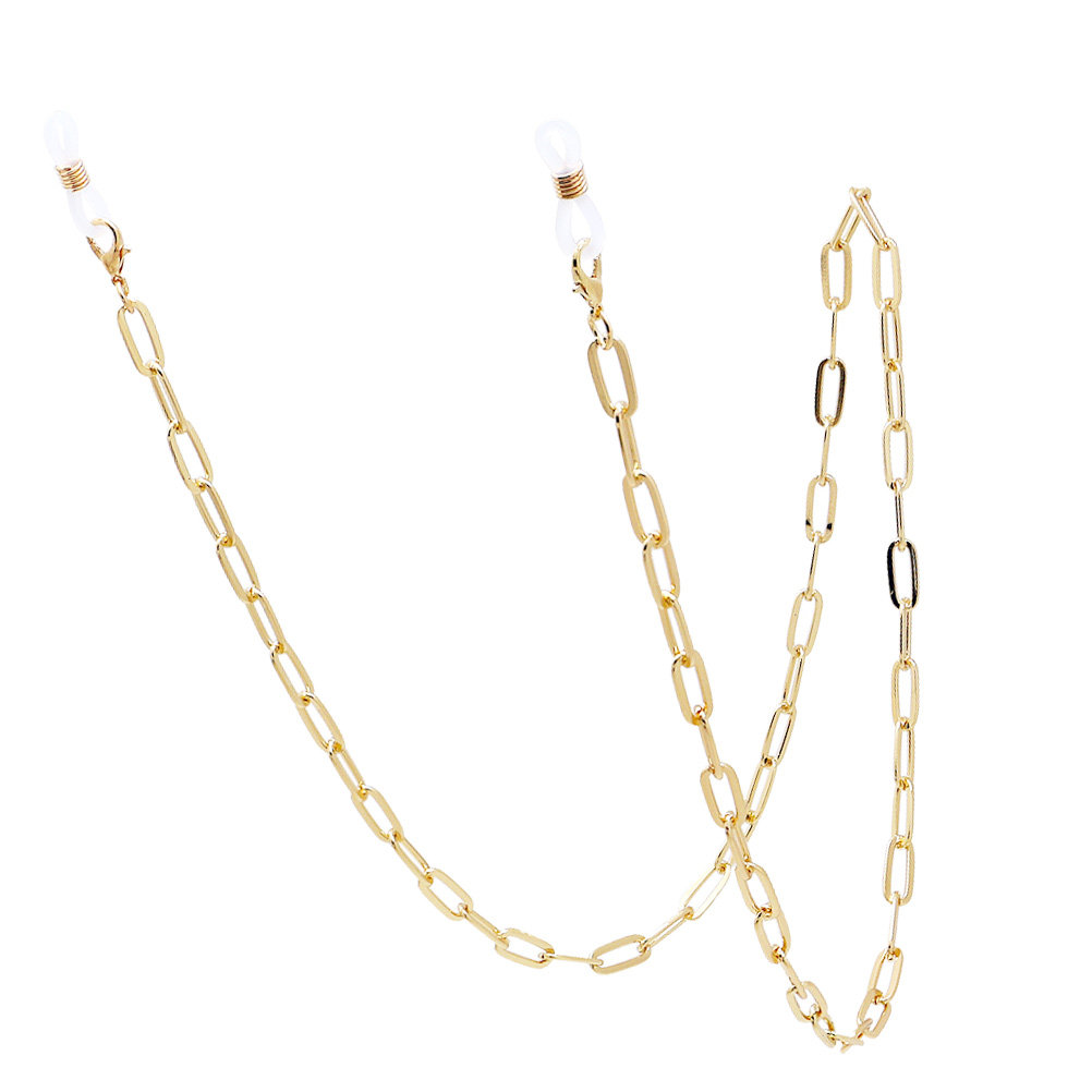 Gold Paperclip Link Mask Lanya - огляд і ціна Mask Chain Holder